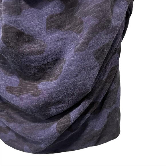NWT - SUNDRY Knee Length Racer Back Tank Dress - Small - blue & black camo print - Picture 6 of 9
